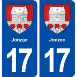 17 Jonzac blason ville autocollant plaque sticker