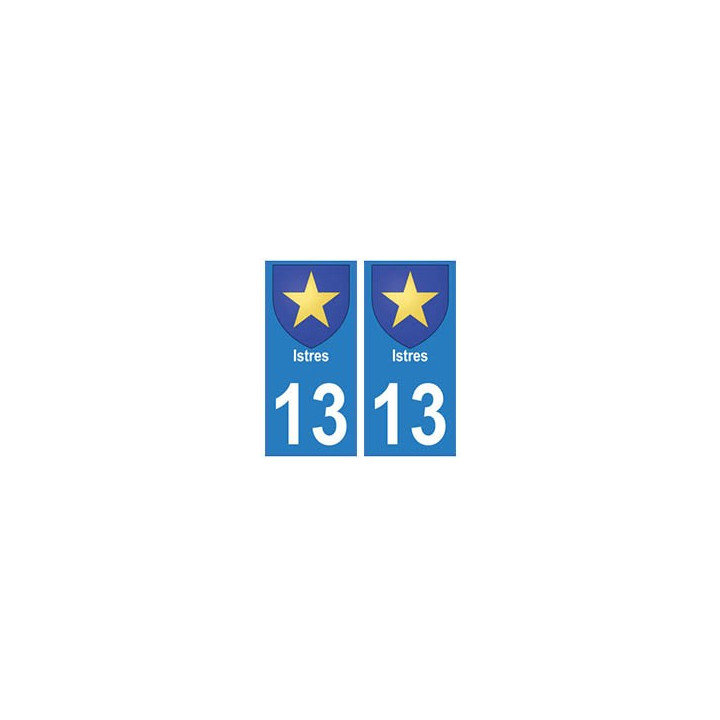 13 Istres ville autocollant plaque