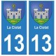 13 La-Ciotat ville autocollant plaque