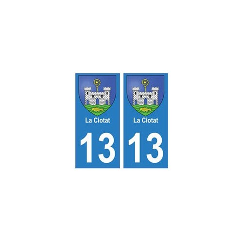 13 La-Ciotat ville autocollant plaque
