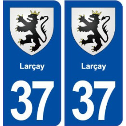 37 Larçay blason ville autocollant plaque stickers