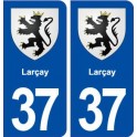 37 Larçay blason ville autocollant plaque stickers