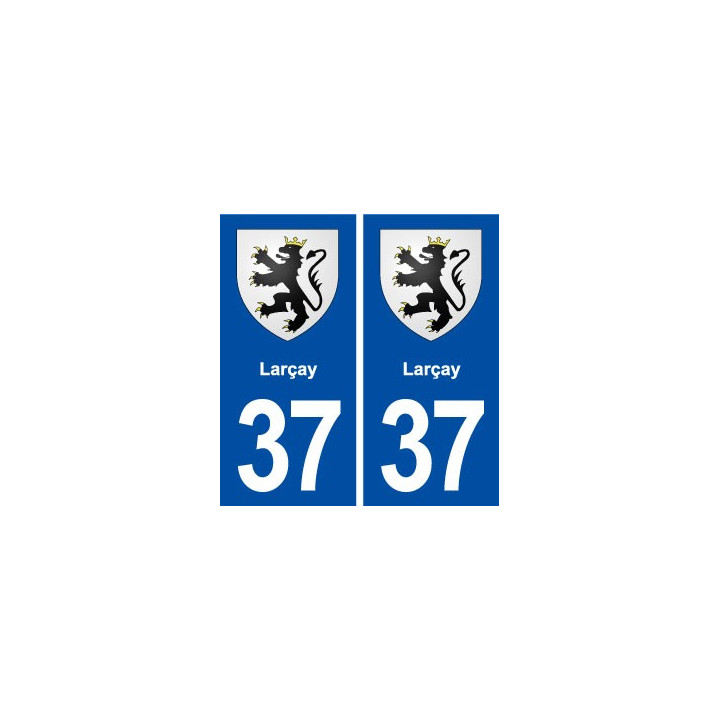 37 Larçay blason ville autocollant plaque stickers