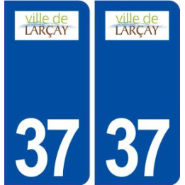 37 Larçay logo ville autocollant plaque stickers