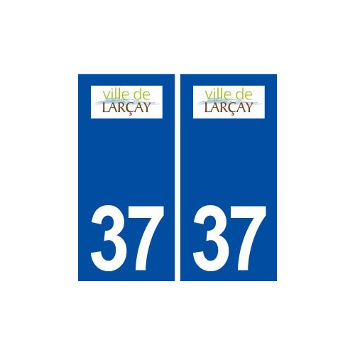 37 Larçay logo ville autocollant plaque stickers