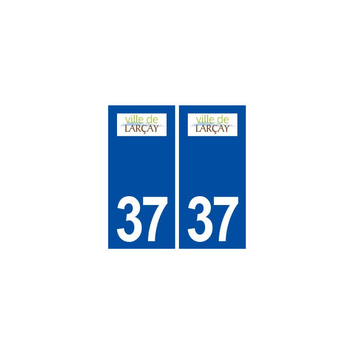 37 Larçay logo ville autocollant plaque stickers