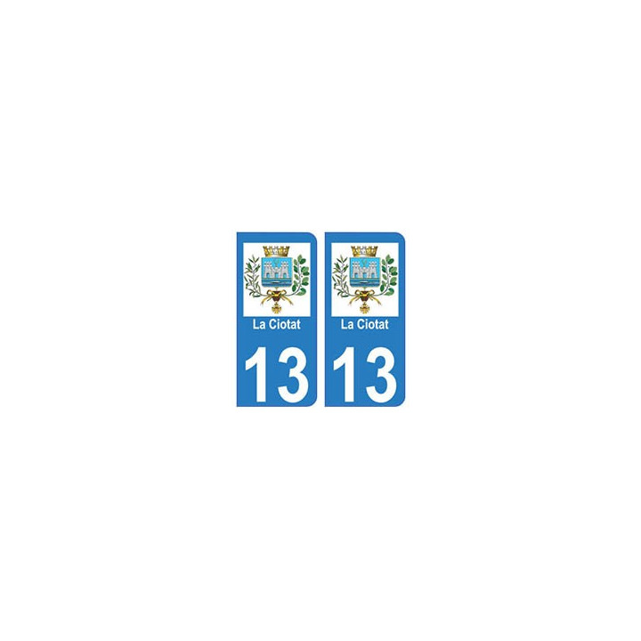 13 La-Ciotat ville autocollant plaque