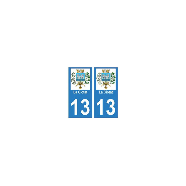 13 La-Ciotat ville autocollant plaque