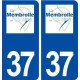 37 La Membrolle sur Choisille logo ville autocollant plaque stickers
