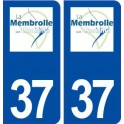 37 La Membrolle sur Choisille logo ville autocollant plaque stickers