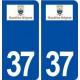 37 Nazelles Négron logo ville autocollant plaque stickers