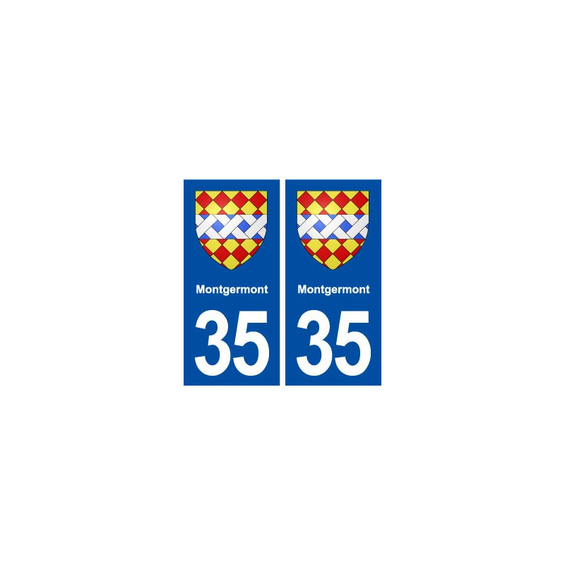 35 Montgermont blason autocollant plaque stickers ville