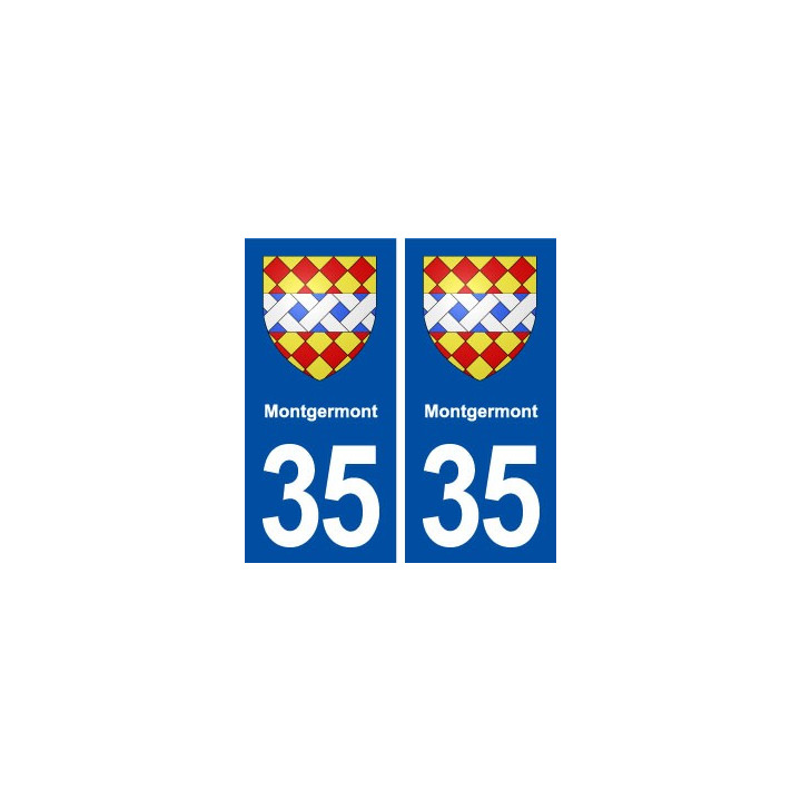 35 Montgermont blason autocollant plaque stickers ville