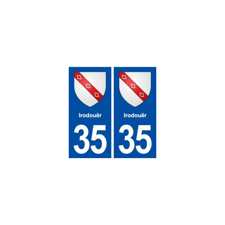35 Irodouër blason  autocollant plaque stickers ville