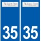 35  Saint Père logo  autocollant plaque stickers ville
