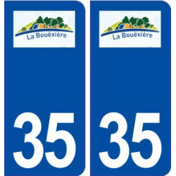 35 La Bouëxière logo  autocollant plaque stickers ville