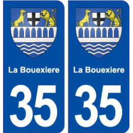35 La Bouëxière blason  autocollant plaque stickers ville