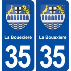 35 La Bouëxière blason  autocollant plaque stickers ville