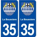 35 La Bouëxière blason  autocollant plaque stickers ville