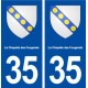 35 La Chapelle des Fougeretz blason  autocollant plaque stickers ville