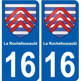 16 La Rochefoucauld blason ville autocollant plaque sticker