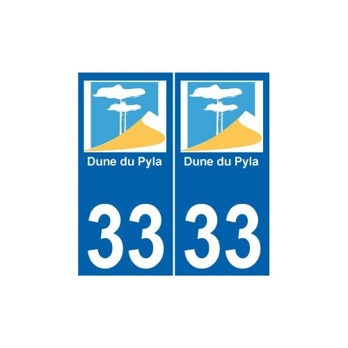 33 Dune du Pyla sticker autocollant plaque