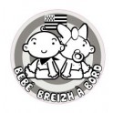 Decal sticker Baby on Board Bretagne Breizh Breton logo 4