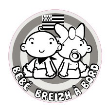 Sticker Sticker Sticker Baby On Board Bretagne Breizh Breton Brittany