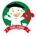 Autocollant Bébé à bord Basque stickers adhésif logo 6