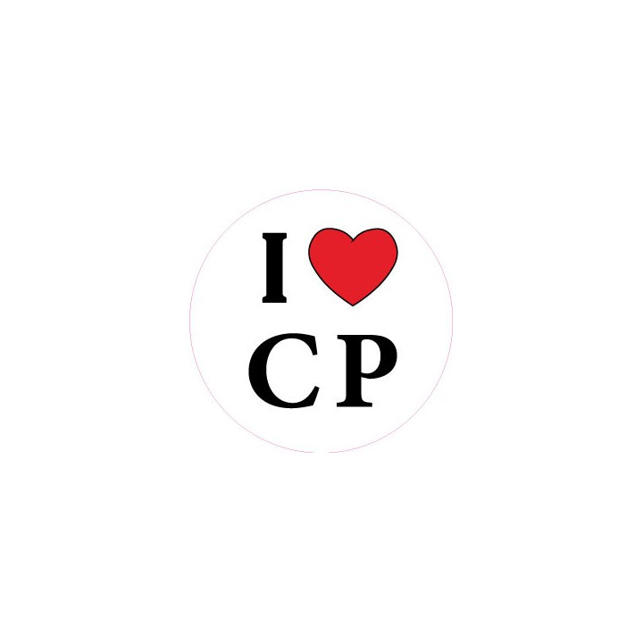 Autocollant I love CAP FERRET stickers adhésif