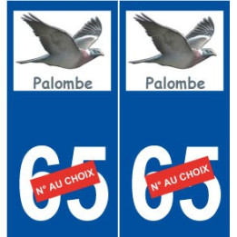 Palombe sticker ramier autocollant plaque
