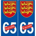Jersey numéro au choix sticker autocollant plaque