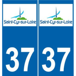 37 Saint-Cyr-sur-Loire Logo autocollant plaque stickers ville