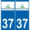 37 Saint-Cyr-sur-Loire Logo autocollant plaque stickers ville