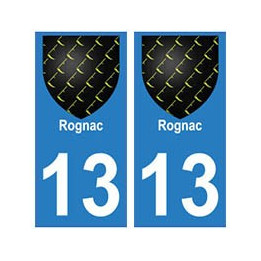 13 Rognac ville autocollant plaque