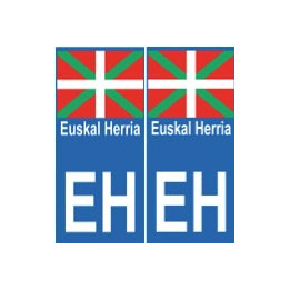 EH Basque sticker auto autocollant plaque