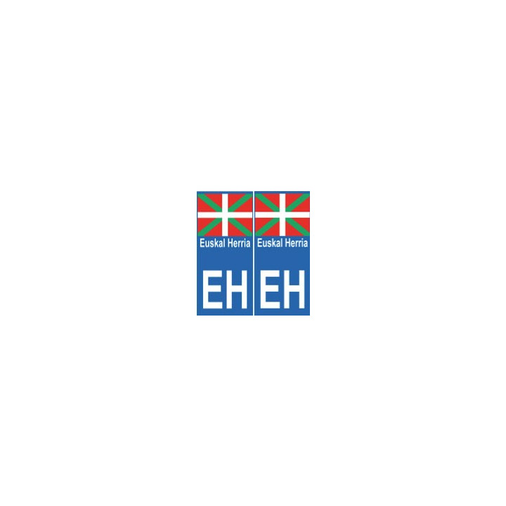 EH Basque sticker auto autocollant plaque