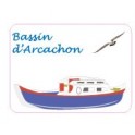 Adesivo Bacino di Arcachon logo barca adesivo adesivo