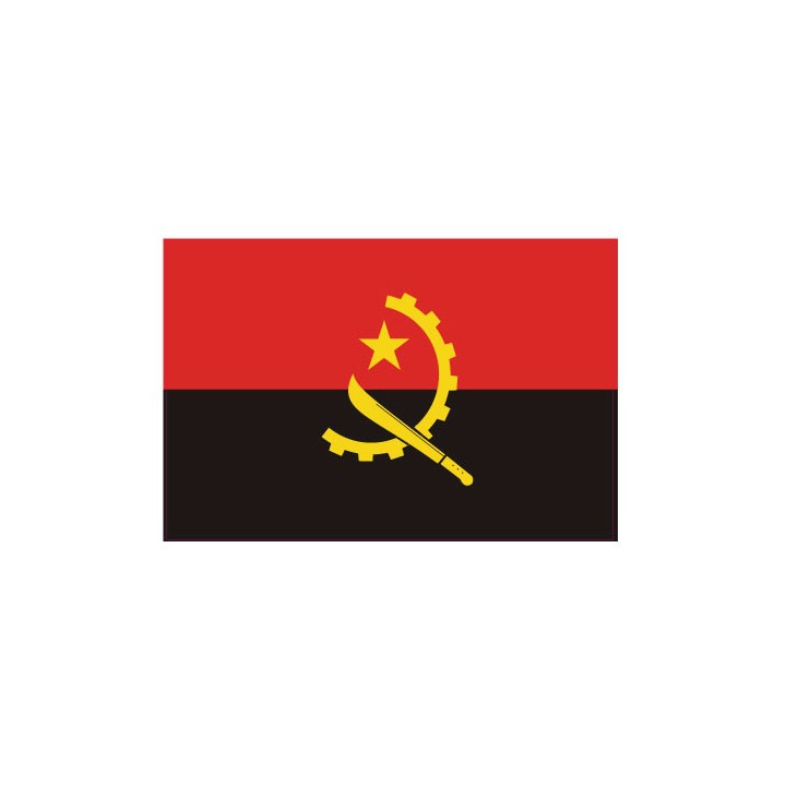 Autocollant Drapeau Angola  sticker