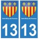 13 Saint-Rémy-de-Provence city sticker plate