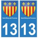 13 de Saint-Rémy-de-Provence, ciudad de la etiqueta engomada de la placa