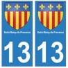 13 Saint-Rémy-de-Provence ville autocollant plaque