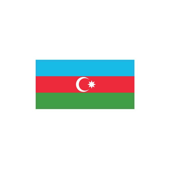 Autocollant Drapeau Azerbaijan sticker