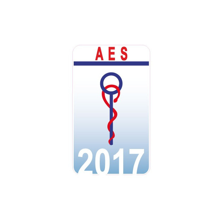 Caducée AES accompagnant Educatif Social Date au choix sticker