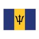 Autocollant Drapeau Barbados Barbade sticker flag