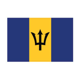 Autocollant Drapeau Barbados Barbade sticker flag