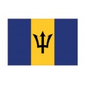 Autocollant Drapeau Barbados Barbade sticker flag