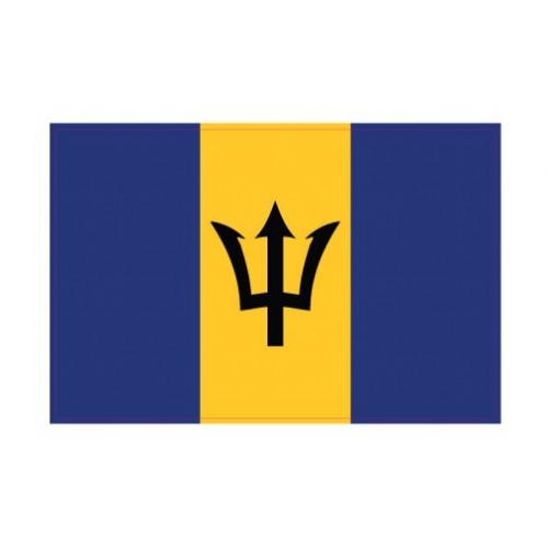 Autocollant Drapeau Barbados Barbade sticker flag