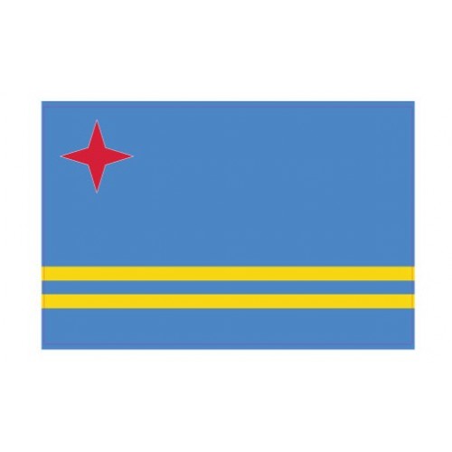 Autocollant Drapeau Aruba sticker flag