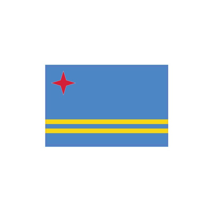 Autocollant Drapeau Aruba sticker flag